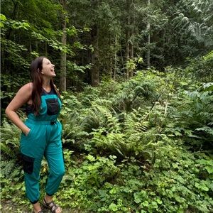 MEC Teal Overalls with Black Details